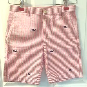 Vineyard Vine Youth (10) Whale Embroidered Shorts